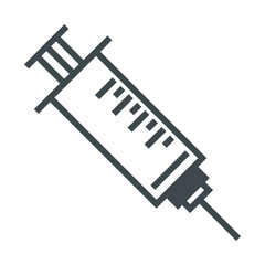 medical vaccination syringe