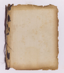 old parchment paper. isolated, 