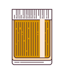 beer glass flat icon