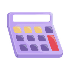 financial calculator cartoon