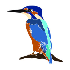 Illustration:Beautiful bird, used in general applications