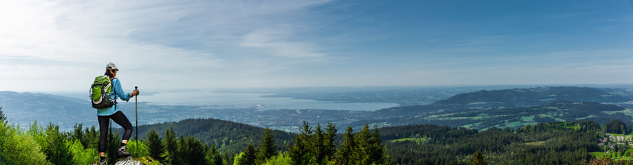 Blick auf den Bodensee vom Lank am Bödele in Vorarlberg