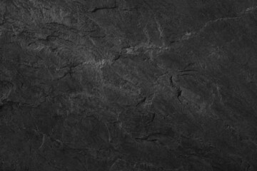 Dark grey black slate background or texture. Black granite slabs background.                                                                           