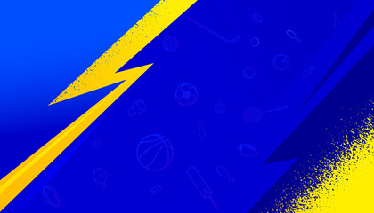 Sports background design with abstract futuristic template. Vector sport concept