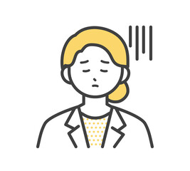 医療従事者の表情とジェスチャーのイラスト素材