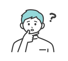 医療従事者の表情とジェスチャーのイラスト素材