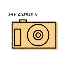 flat icons for camera,vector illustrations