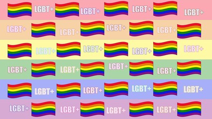 LGBTQ Pride Rainbow Background.LGBT is an initialism that stands for lesbian, gay, bisexual, and transgender  Pattern for LGBTQ Pride Month6