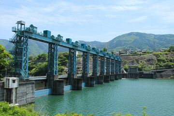 徳島県三好市　池田ダムの風景
