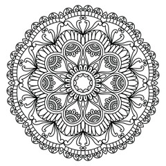 mandala for coloring pages, patterns, beautiful mantras, Islamic backgrounds, wedding cards, decoration templates
