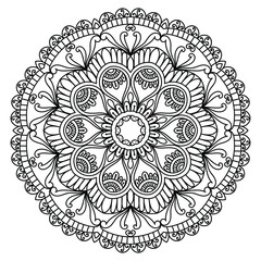 mandala for coloring pages, patterns, beautiful mantras, Islamic backgrounds, wedding cards, decoration templates