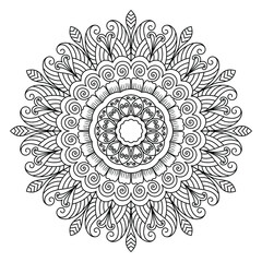 mandala for coloring pages, patterns, beautiful mantras, Islamic backgrounds, wedding cards, decoration templates