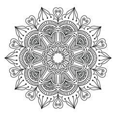 mandala for coloring pages, patterns, beautiful mantras, Islamic backgrounds, wedding cards, decoration templates