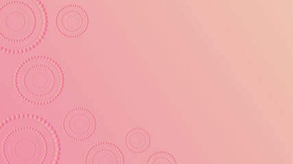 Background with pink gradient and 3 D pattern.