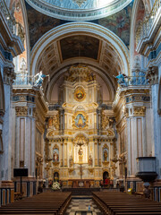 Fototapeta na wymiar Interior de la iglesia de Cheste (Valencia-España)
