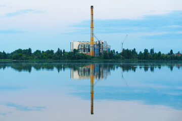 Scenic view of a waste-to-energy plant