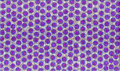 Puzzle In Circle Blue line Object