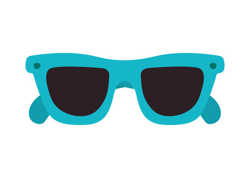 blue sunglasses illustration