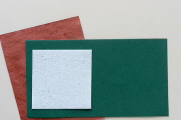 paper background with shapes