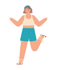 woman in summer clothes