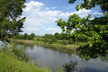 Fototapeta premium summer lake landscape