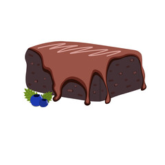 Графика и иллюстрации brownie dessert illustration