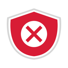 Obraz premium shield error caution