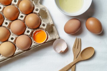 Ready-to-cook fresh chicken eggs