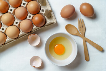 Ready-to-cook fresh chicken eggs
