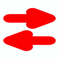 Red arrow icon vector EPS- 10