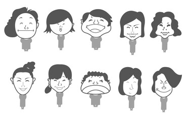 人物の笑顔  女性