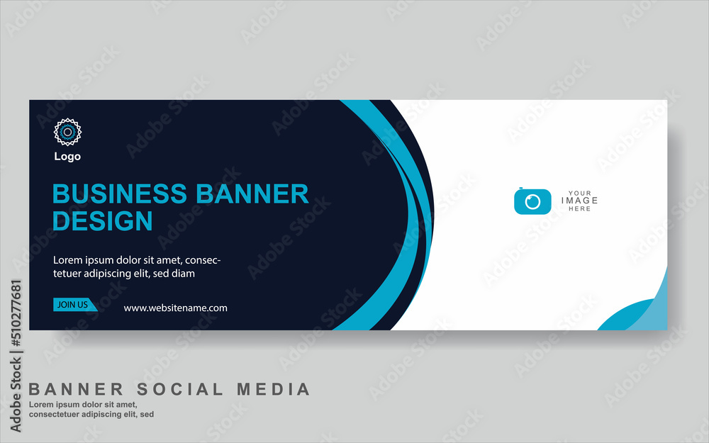 Wall mural vector abstract design web banner template. web design elements - header design. abstract geometric 