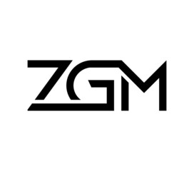 Obraz premium ZGM monogram initial letters logo Design Vector