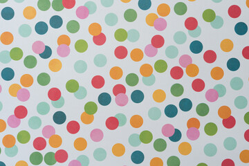 colorful polka dot scrapbook paper background