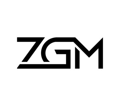 ZGM monogram initial letters logo Design Vector