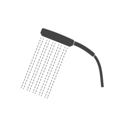Shower  vector icon on white isolated background. Layers grouped for easy editing illustration. For your design.