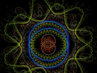 Imaginatory fractal abstract background Image