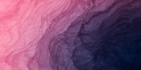 Abstract paint background gradient pink to dark purple with liquid fluid grunge texture