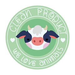 badge of we love animals