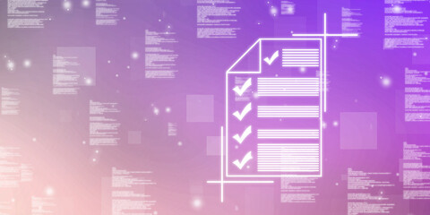 Obraz premium 2d rendering abstract documents concept