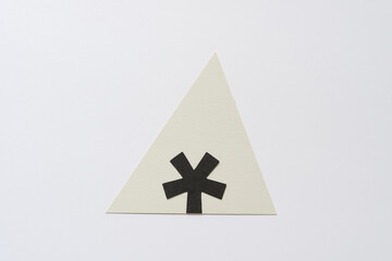 triangle shape with asterisk