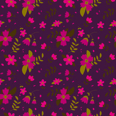 Floral pattern in seamless style.