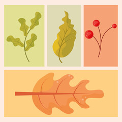 autumn foliage icons