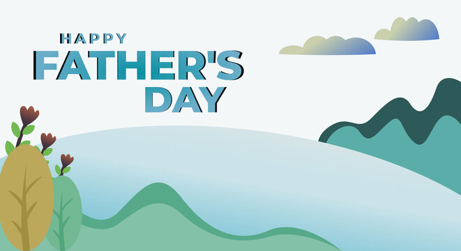 Happy father's day banner template, tie, brochure, marketing, post, sale discount concept. Dad