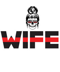 mom wife  firefighter svg, firefighter flag svg, fire department svg, thin red line svg, firefighter mom svg, firefighter mom sunflower svg
