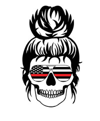 mom wife  firefighter svg, firefighter flag svg, fire department svg, thin red line svg, firefighter mom svg, firefighter mom sunflower svg
