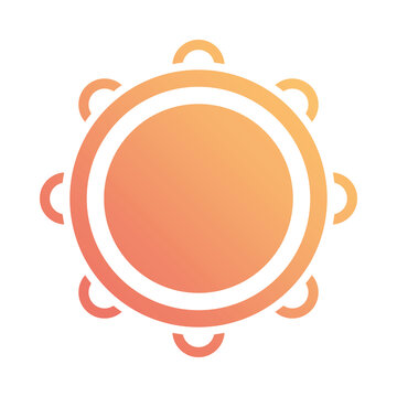 tambourine instrument icon