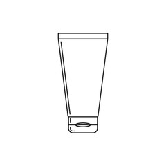 Tube of cream icon. Vector. Line style.