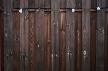Old plank wooden wall background. The texture of old wood. Weathered piece of wood.