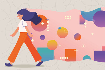 woman think positive